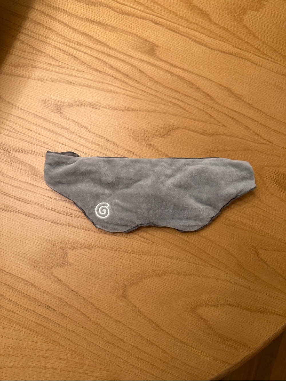 Gravity Weighted Sleep Mask Gray 1 lb Plush Eye Mask